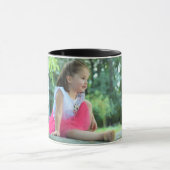 I Liebe Sie Mama Foto & Text Black Coffee Mu Tasse (Zentrum)