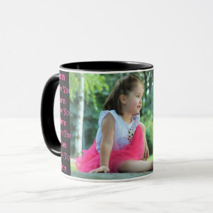 I Liebe Sie Mama Foto & Text Black Coffee Mu Tasse