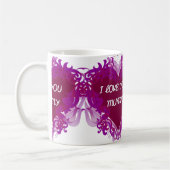 I LIEBE SIE MAMA-GESCHENK-ROMANTISCHE TASSE (Links)