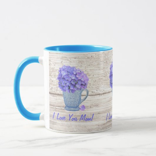 I Liebe Sie Mama Hydrangea Tasse (Links)