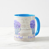 I Liebe Sie Mama Hydrangea Tasse (VorderseiteRechts)