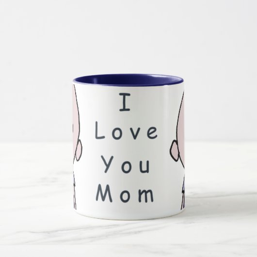 I Liebe Sie Mama-Jungen-Tasse Tasse (Zentrum)