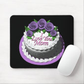 I Liebe Sie Mama-Kuchen Mousepad (Mit Mouse)
