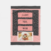 I Liebe Sie Mama-kundenspezifische Fleecedecke (Vorderseite)