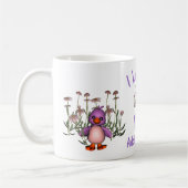 I Liebe Sie Mama Niedliche Vögel und Blume Persona Kaffeetasse (Links)