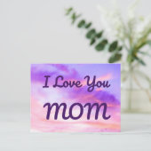 I Liebe Sie MAMA Postkarte (Stehend Vorderseite)