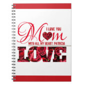 I Liebe Sie Mama Schöne und moderne Typografie Notizblock (Vorderseite)