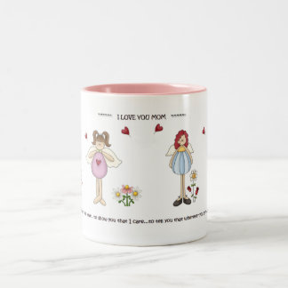 I Liebe Sie Mama-Tasse Zweifarbige Tasse