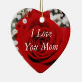 I Liebe Sie Mama-Verzierung Keramikornament (Rechts)