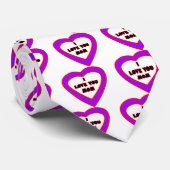 I Liebe Sie MAMMA lila Herz das MUSEUM Zazzle Gesc Krawatte (Gerollt)