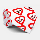 I Liebe Sie MAMMA rotes Herz die MUSEUM Zazzle Ges Krawatte (Gerollt)