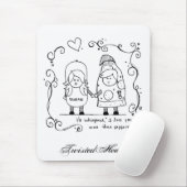 I Liebe Sie mehr als Pepperonis, TwistedHearts Mousepad (Mit Mouse)