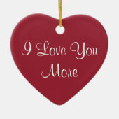 I Liebe Sie mehr Keramik Ornament (Vorne)