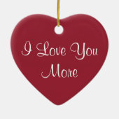 I Liebe Sie mehr Keramik Ornament (Hinten)