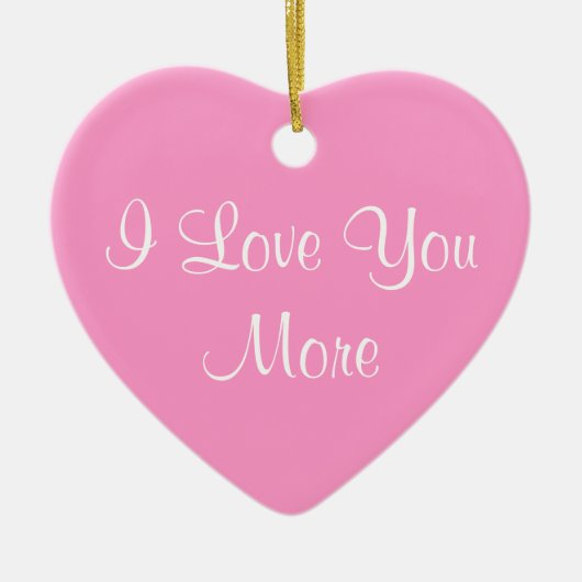 I Liebe Sie mehr Keramikornament (Vorne)