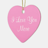 I Liebe Sie mehr Keramikornament (Links)