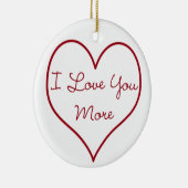 I Liebe Sie mehr Keramikornament (Rechts)