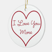 I Liebe Sie mehr Keramikornament (Links)