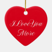 I Liebe Sie mehr Keramikornament (Hinten)