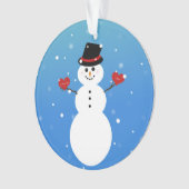 I Liebe Sie mehr Snowman Ornament (Vorderseite)