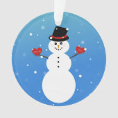 I Liebe Sie mehr Snowman Ornament (Vorderseite)