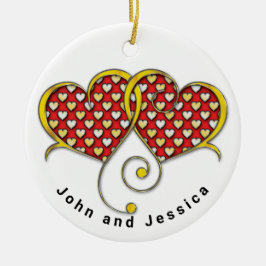 I Liebe Sie merken das Kartendesign Keramik Ornament