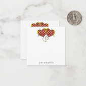 I Liebe Sie merken das Kartendesign Mitteilungskarte (Vorderseite/Rückseite Beispiel)