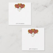 I Liebe Sie merken das Kartendesign Mitteilungskarte (Vorne/Hinten)