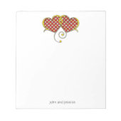 I Liebe Sie merken das Kartendesign Notizblock (Vorderseite)