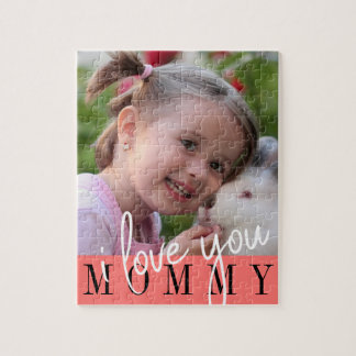 I Liebe Sie Mommy Custom Foto Puzzle
