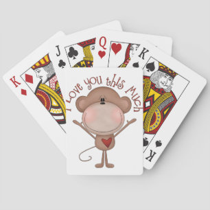 I Liebe Sie MONKEY Spielkarten