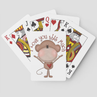 I Liebe Sie MONKEY Spielkarten