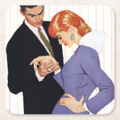 I Liebe Sie, Mutter Girl 2 Rechteckiger Pappuntersetzer (Vorderseite)