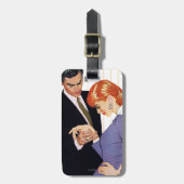 I Liebe Sie, Mutter Girl Gepäckanhänger (Vorderseite vertikal)