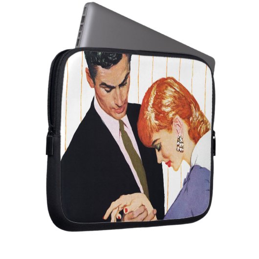 I Liebe Sie, Mutter Girl Laptopschutzhülle (Vorne Rechts)