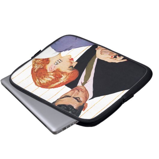 I Liebe Sie, Mutter Girl Laptopschutzhülle (Vorne Knopf)