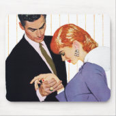 I Liebe Sie, Mutter Girl Mousepad (Vorne)