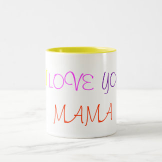 I, LIEBE, SIE, MUTTER ZWEIFARBIGE TASSE