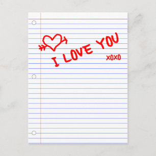 i Liebe Sie: Notebook Postkarte