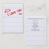 i Liebe Sie: Notebook Visitenkarte (Vorne/Hinten)