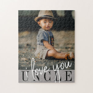 I Liebe Sie Onkel Benutzerdefiniertes Foto Puzzle