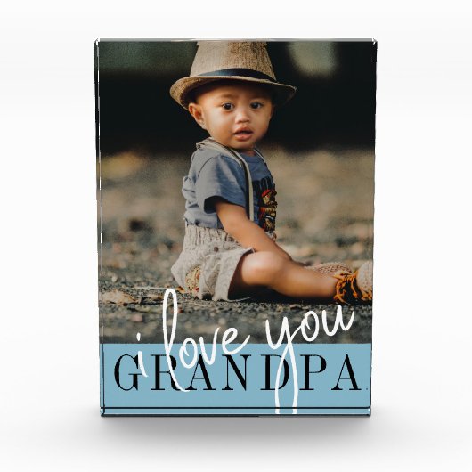 I Liebe Sie Opa Custom Foto (Vorderseite)