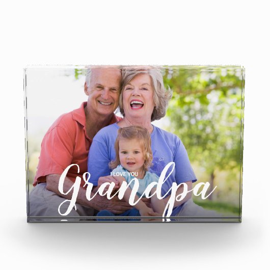 I Liebe Sie Opa Custom Foto (Vorderseite)