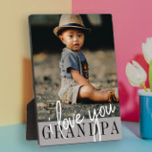 I Liebe Sie Opa Custom Foto Fotoplatte