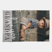 I Liebe Sie Opa Custom Foto Geschirrtuch (Horizontal)