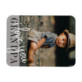 I Liebe Sie Opa Custom Foto Magnet (Horizontal)