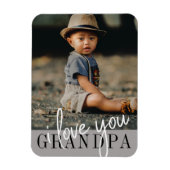 I Liebe Sie Opa Custom Foto Magnet (Vertikal)