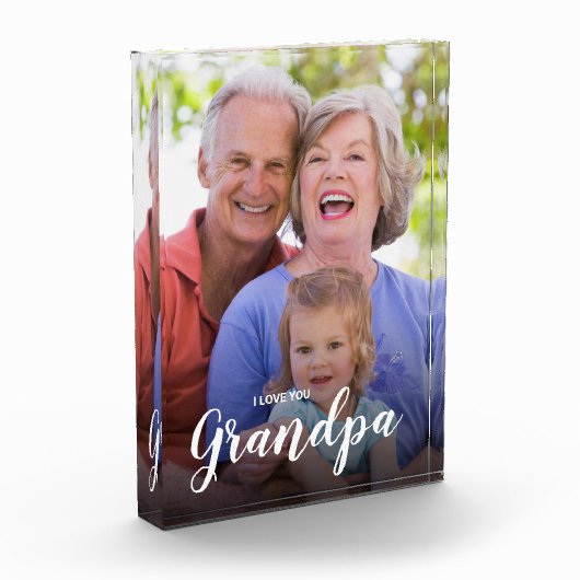 I Liebe Sie Opa Custom vertikales Foto (Links)