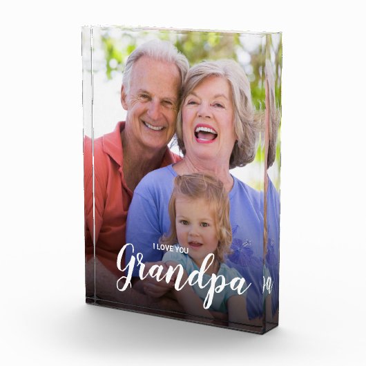 I Liebe Sie Opa Custom vertikales Foto (Rechts)