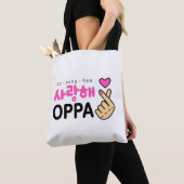 I Liebe Sie Oppa Herz-Zeichen Tasche (Von Nahem)